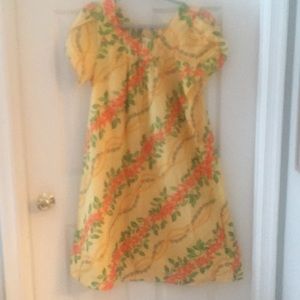 NWOT A Line Hawaiian Print Dress